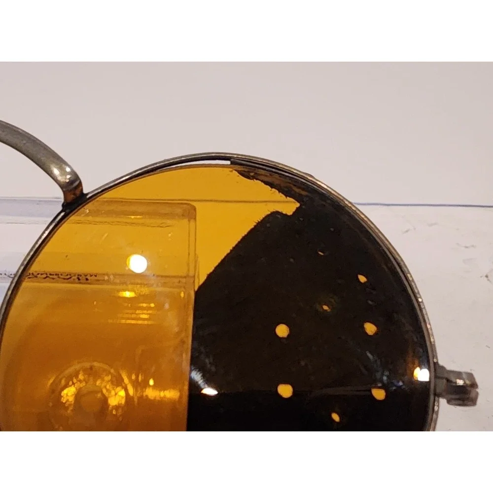 Antique Amber Willson Sunglasses Goggles Spectacles Steampunk Safety‎ Glasses